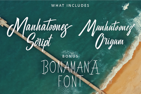 Manhatoones Script font